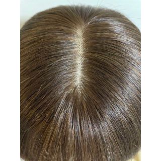 ❤新品高品質 全人毛100% 広範囲 人工皮膚 ストレート 部分 茶 30cm ... ❤新品高品質 全人毛100% 広範囲 人工皮膚 ストレート 部分 茶 30cm❤