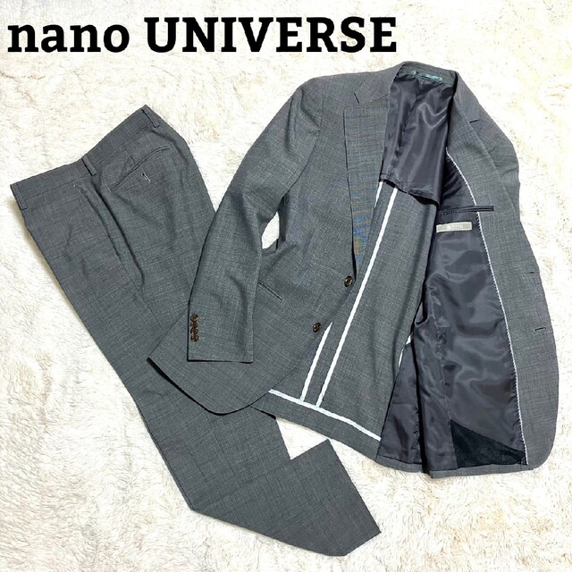 nano・universe ☆nano UNIVERSE☆スーツセットアップ グレー 46 Mサイズ 背抜きの通販 by Take...'s  shop｜ナノユニバースならラクマ