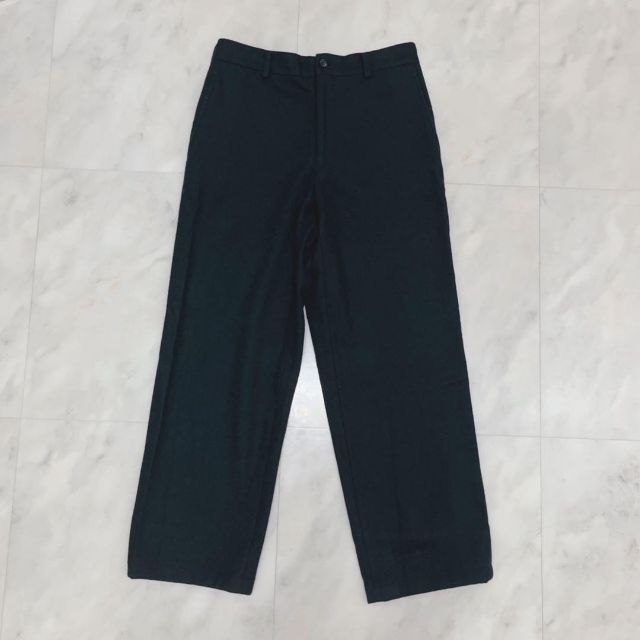 つやあり COMME des GARCONS HOMME ウールスラックス 田中オム 黒