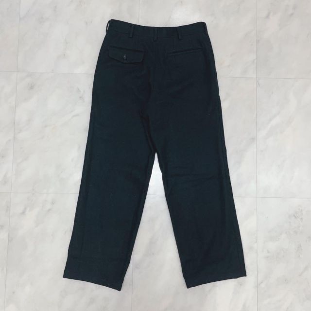 COMME des GARCONS HOMME ウールスラックス 田中オム 黒 送料込 9114円
