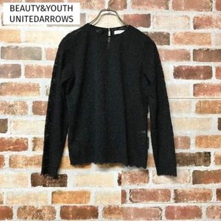 ビューティアンドユースユナイテッドアローズ(BEAUTY&YOUTH UNITED ARROWS)の【B&Y UNITEDARROWS】日本製コットン混総レースTシャツ(Tシャツ(長袖/七分))