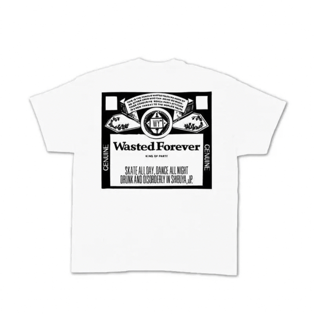 WASTED FOREVER Tee White 野村訓市 verdy - Tシャツ/カットソー(半袖 ...