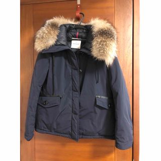 モンクレール(MONCLER)のモンクレール　malus ネイビー　4 美品　moncler ファー(ダウンジャケット)