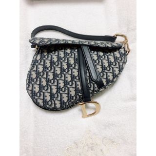 ディオール(Dior)の【美品】お洒落なデザイン！【DIOR】SADDLE ミニバッグ(ハンドバッグ)