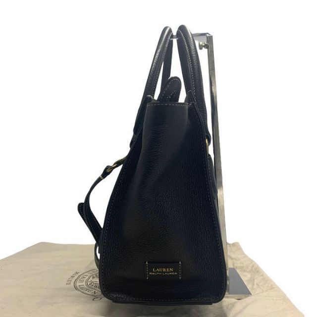 極美品✨】ラルフローレン リッキー ショルダーバッグ 2way レザー 黒
