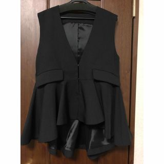 美品 rosymonster peplum masculine gilet 黒の通販 by mnsky's shop