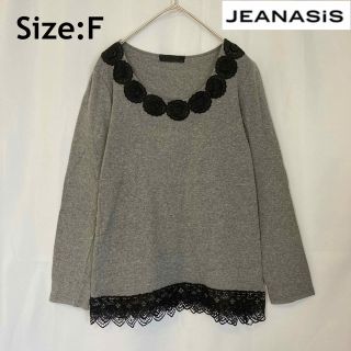 ジーナシス(JEANASIS)のJEANASIS レースカットソー フリーサイズ(カットソー(半袖/袖なし))