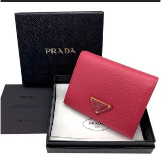 プラダ(PRADA)のプラダ　サフィアーノ　レザー　財布　ミニ財布　ピンク(財布)