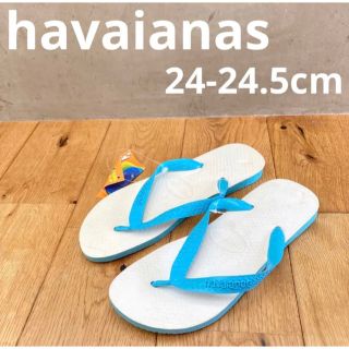 ハワイアナス(havaianas)の新品送料込み　ハワイアナス　サンダル　トラディショナル　ブルー　24cm(ビーチサンダル)