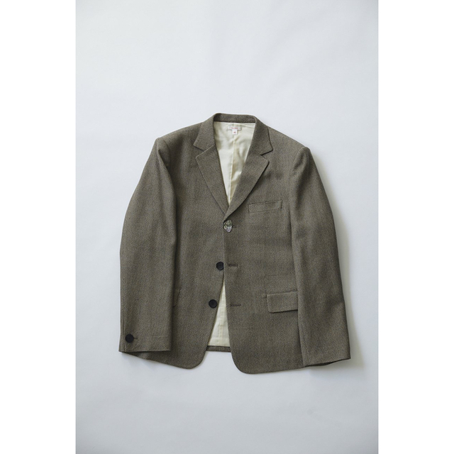 MASU MELANGE TWEED TAILORED JACKET