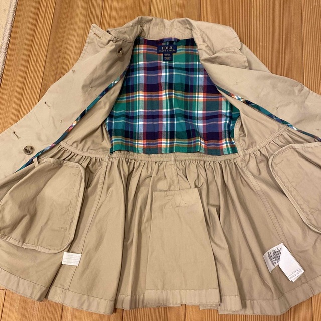 POLO RALPH LAUREN(ポロラルフローレン)のPOLO ラルフローレン　120センチ　トレンチコート キッズ/ベビー/マタニティのキッズ服女の子用(90cm~)(コート)の商品写真