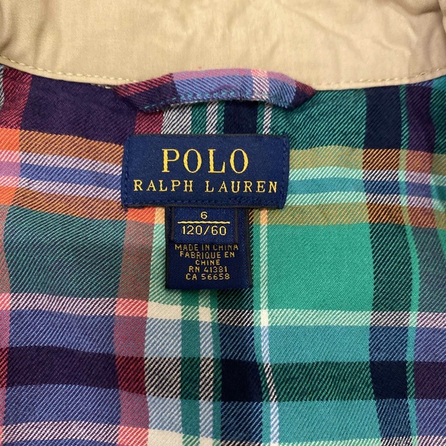 POLO RALPH LAUREN(ポロラルフローレン)のPOLO ラルフローレン　120センチ　トレンチコート キッズ/ベビー/マタニティのキッズ服女の子用(90cm~)(コート)の商品写真