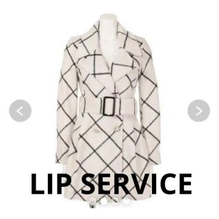 リップサービス(LIP SERVICE)のLIP SERVICE チェックフレアトレンチコート(トレンチコート)