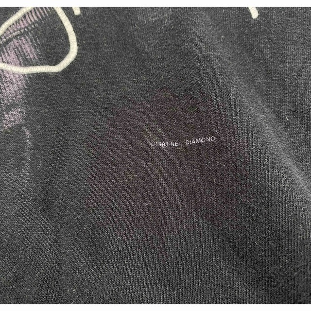 Hanes(ヘインズ)の90s USA CRYSTAL KNITS Niel Diamond バンドT  レディースのトップス(Tシャツ(半袖/袖なし))の商品写真