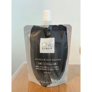 ワンバイコーセー(ONE BY KOSE（KOSE）)の最終値下げ！新品未使用　ONE BY  KOSE ダブルブラックウォッシャー(洗顔料)