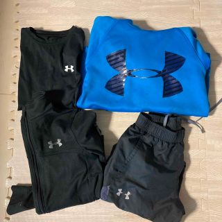 アンダーアーマー(UNDER ARMOUR)のアンダーアーマ　秋冬 4枚セット　130cm (Tシャツ/カットソー)