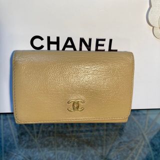 シャネル(CHANEL)の［正規品］美品　CHANEL  キャビアスキン　ココマーク　キーケース(キーケース)