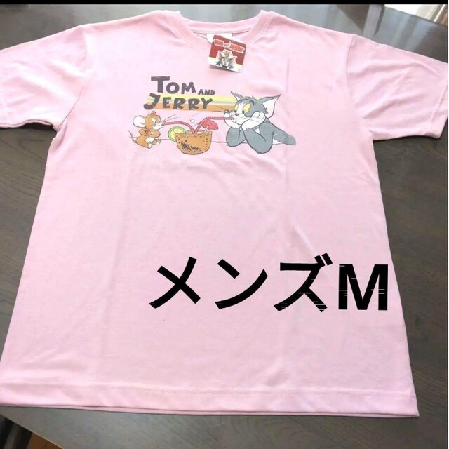 新品　メンズ　Tシャツ　Mサイズ　ピンク　半袖 エンタメ/ホビーのアニメグッズ(その他)の商品写真