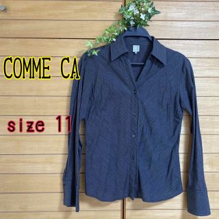 コムサイズム(COMME CA ISM)のCOMME CA  ストライプシャツ レディース(シャツ/ブラウス(長袖/七分))