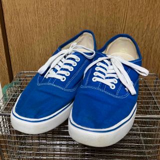 ヴァンズ(VANS)のVANS スリッポン 青 24cm  (スニーカー)