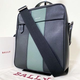 未使用】BALLY Holmis ブラック\u0026グリーン クロスボディバッグ