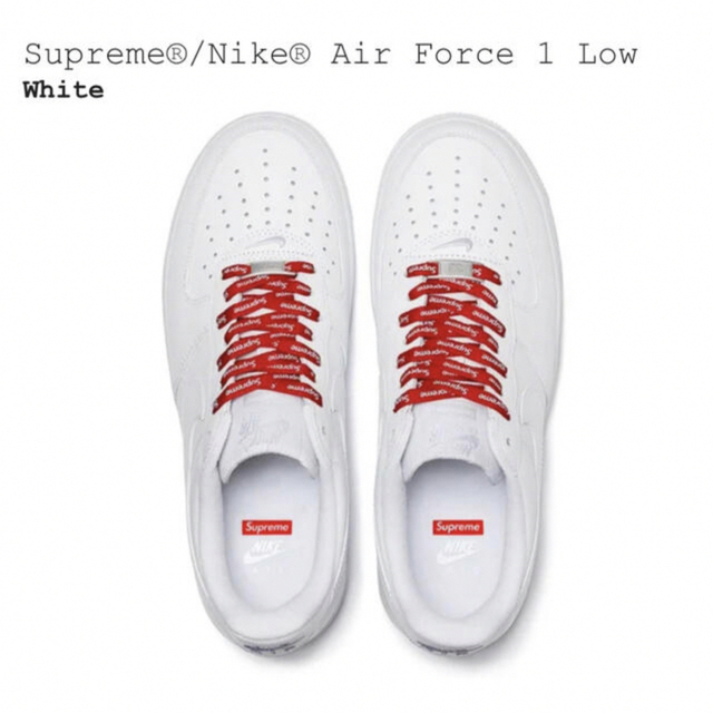 Supreme(シュプリーム)の☆最安値 Supreme Nike Air Force 1 Low 白 28cm メンズの靴/シューズ(スニーカー)の商品写真