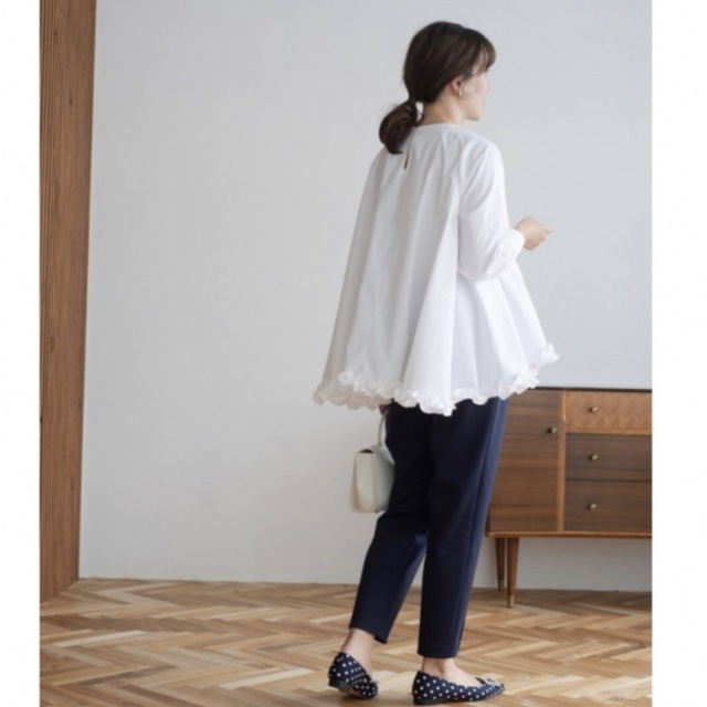 激安買うなら OHGA ohga 裾フリル 完売商品 ホワイト iurreform.de