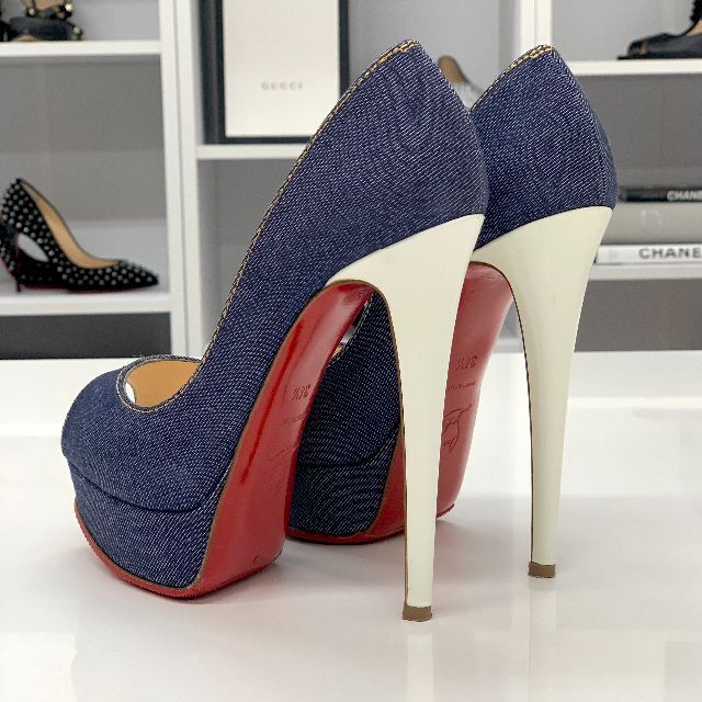 Christian Louboutin デニム パンプス ヒール