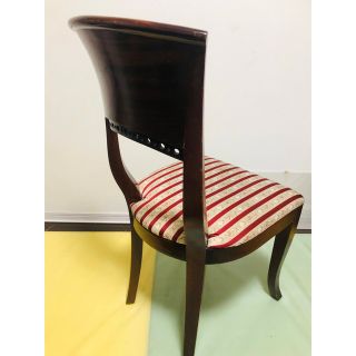 ピンク・ブルー アンティーク 欧米家具 高級 ダイニングチェア ③