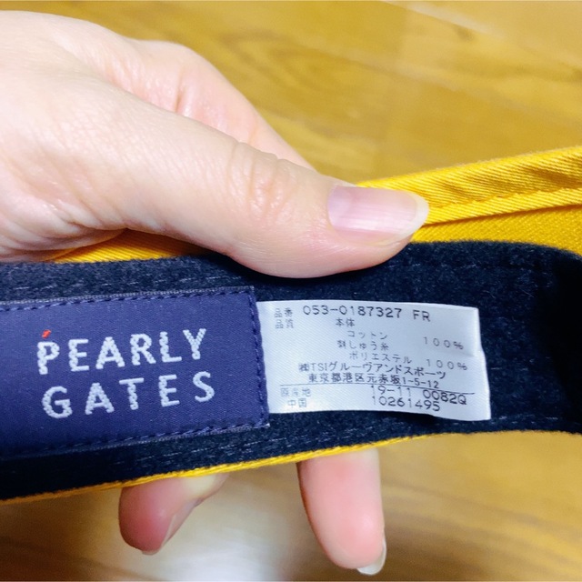 PEARLY GATES(パーリーゲイツ)のパーリーゲイツ サンバイザー メンズの帽子(サンバイザー)の商品写真