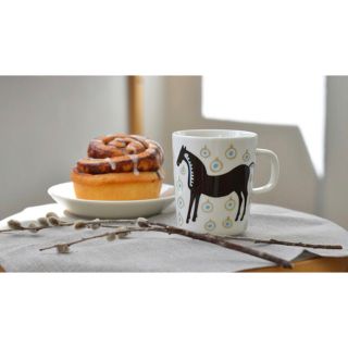 マリメッコ(marimekko)のmarimekko ❉ ムスタタンマ　新品マグカップとプレートのセット(食器)