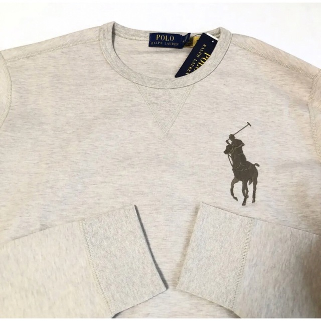 美品❤︎ラルフローレン POLO ロゴ スウェット トレーナー ベージュ