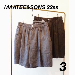 コモリ(COMOLI)のMAATEE&SONS 撚り杢シャンブレー ハーフパンツ ショートパンツ(ショートパンツ)