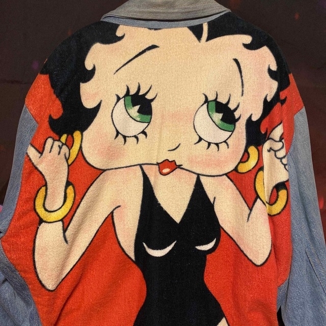 Betty Boop(ベティブープ)のヴィンテージ　今季最終値下げ　1990年アメリカ製　ジージャン メンズのジャケット/アウター(Gジャン/デニムジャケット)の商品写真