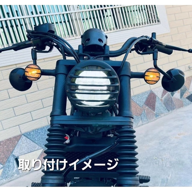 ホンダ(ホンダ)のレブル250 500 アンダーミラーキット ミラーホール用ボルト付 ブラック仕様 自動車/バイクのバイク(その他)の商品写真