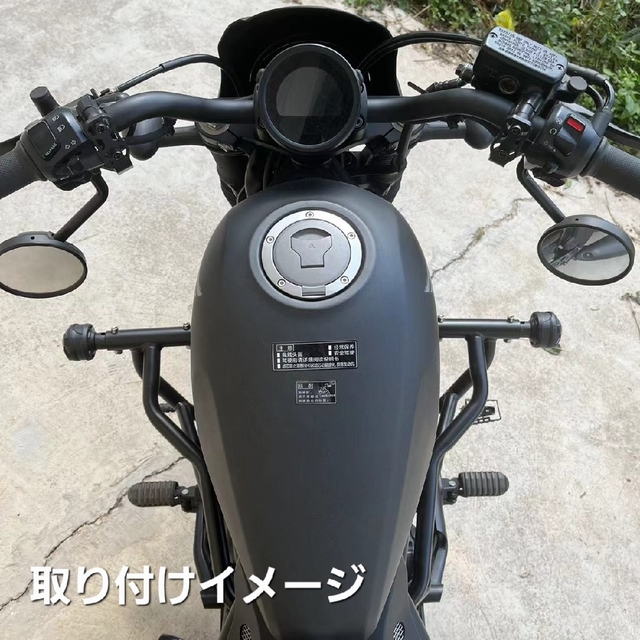 ホンダ(ホンダ)のレブル250 500 アンダーミラーキット ミラーホール用ボルト付 ブラック仕様 自動車/バイクのバイク(その他)の商品写真