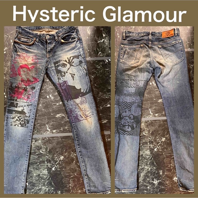 HYSTERIC GLAMOUR(ヒステリックグラマー)のジーンズ ジーパン デニム デストロイオールモンスターズ ヒステリックグラマー レディースのパンツ(デニム/ジーンズ)の商品写真