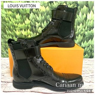 LOUIS VUITTON - 【未使用】LOUIS VUITTON サイドゴア編み上げブーツの