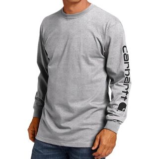 カーハート(carhartt)の【L】Carhartt カーハート ロンT K231ロゴグラフィック グレー(Tシャツ/カットソー(七分/長袖))