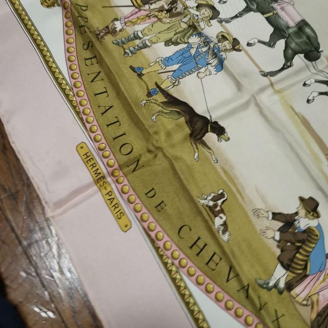 1010美品 エルメス HERMES スカーフ カレ シルク ヴィンテージ