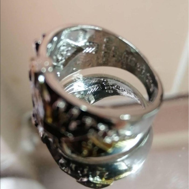 【SLME】リング メンズ ゴールド イーグル トリ かっこいい 指輪 20号 レディースのアクセサリー(リング(指輪))の商品写真