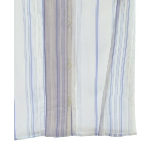 Jil Sander(ジルサンダー)のJIL SANDER ひざ丈スカート 34(XXS位) 白x青(ストライプ) 【古着】【中古】 レディースのスカート(ひざ丈スカート)の商品写真