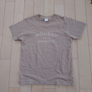 マウジー(moussy)の美品　MOUSSYTシャツ　ベージュ(Tシャツ(半袖/袖なし))