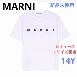 MARNI シンプルロゴTシャツ　ホワイト　14Y  L相当　新品未使用