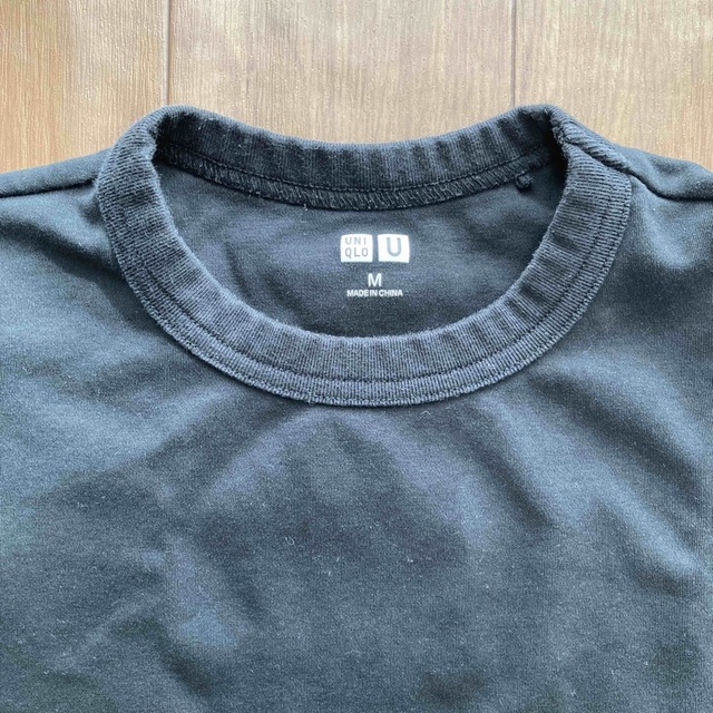 UNIQLO(ユニクロ)のユニクロ Tシャツ 半袖 ブラック Mサイズ メンズのトップス(Tシャツ/カットソー(半袖/袖なし))の商品写真