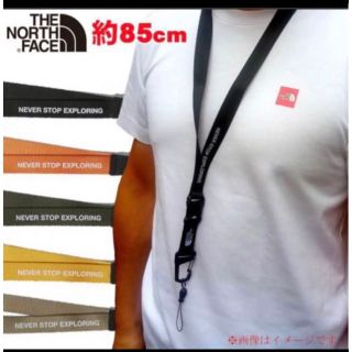 ザノースフェイス(THE NORTH FACE)の【未開封新品】ノースフェイス　ネックストラップ　ブラック　ワンタッチで脱着可能(その他)