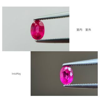 M0124-3)『非加熱ミャンマー産』ピンクサファイア ルース 0.624ct