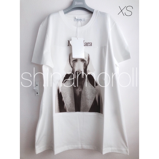 MAX MARA MMDOG マックスマーラ Tシャツ ロゴ 白 XS