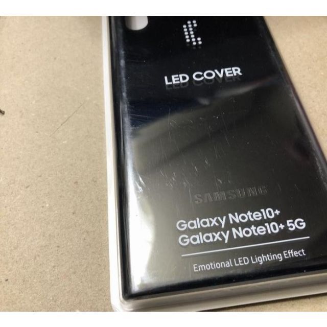 SAMSUNG(サムスン)のGalaxy Note10+ LED Cover/ブラック 純正品 スマホ/家電/カメラのスマホアクセサリー(Androidケース)の商品写真