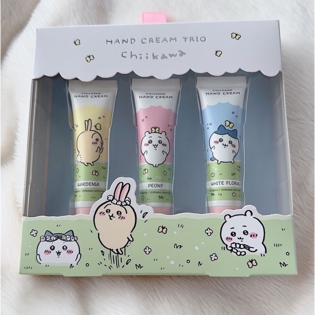 休み ちいかわ ハンドクリームトリオ(WHITE)ちいかわ ハチワレ うさぎ